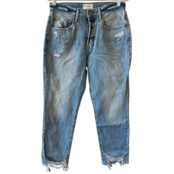 Frame ‘Le Original’ Light Blue Straight Leg Denim Jeans - Picture 1 of 5